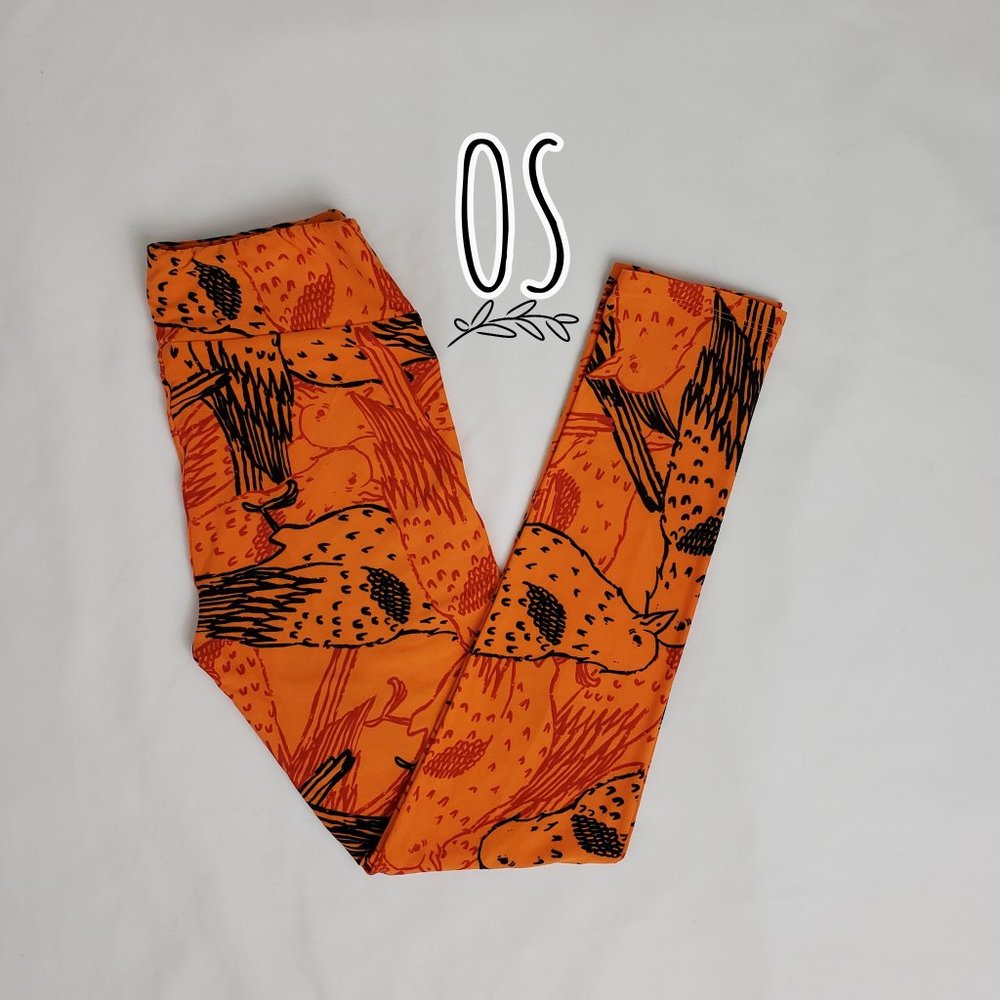 NWT LulaRoe Halloween/Raven/Crow Leggings Size OS